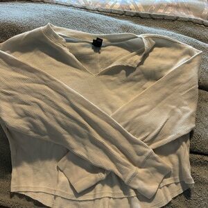 Women's Cream Long Sleeve Top